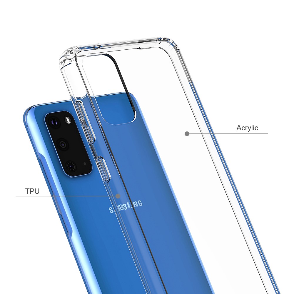  Samsung Galaxy S20 - Akryl/TPU Transparent Skal