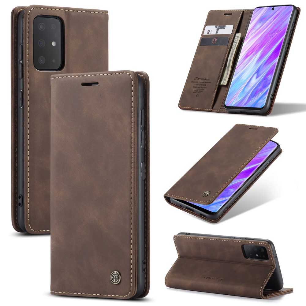CASEME Samsung Galaxy S20 Plus - CASEME Plånboksfodral - Mörk Brun