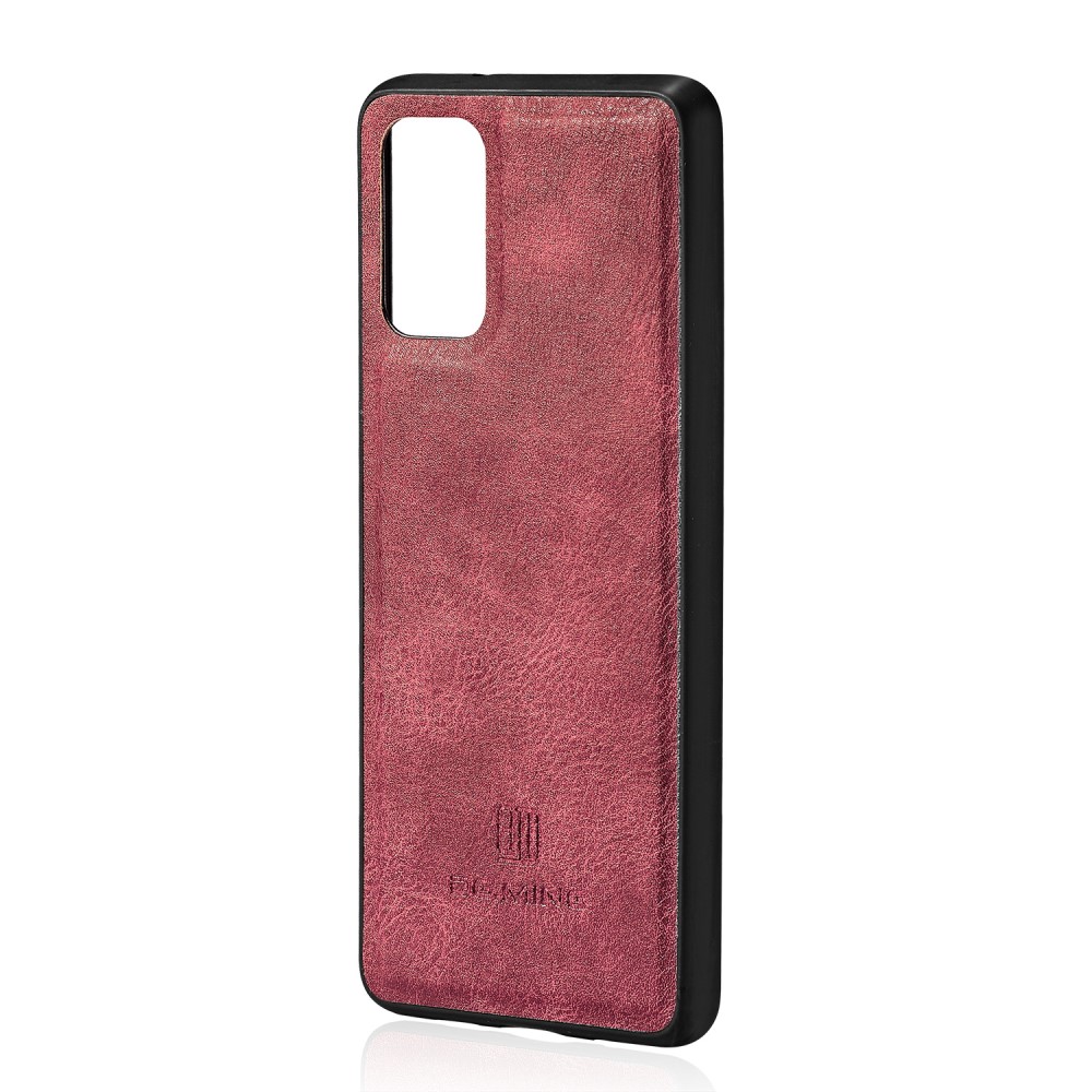 DG.MING Samsung Galaxy S20 Plus - DG.MING Magnet/Plånboksfodral - Vinröd