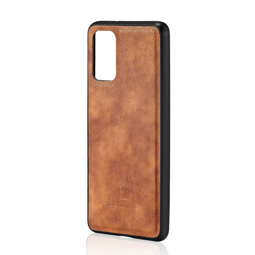 DG.MING Samsung Galaxy S20 - DG.MING Magnet/Plånboksfodral - Brun