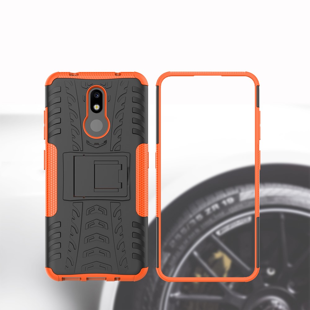  Nokia 3.2 - Ultimata stöttåliga skalet med stöd - Orange