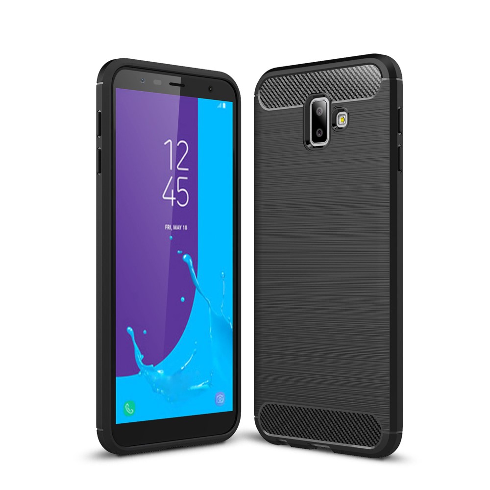  Samsung Galaxy J6 Plus - Brushed TPU Skal - Svart
