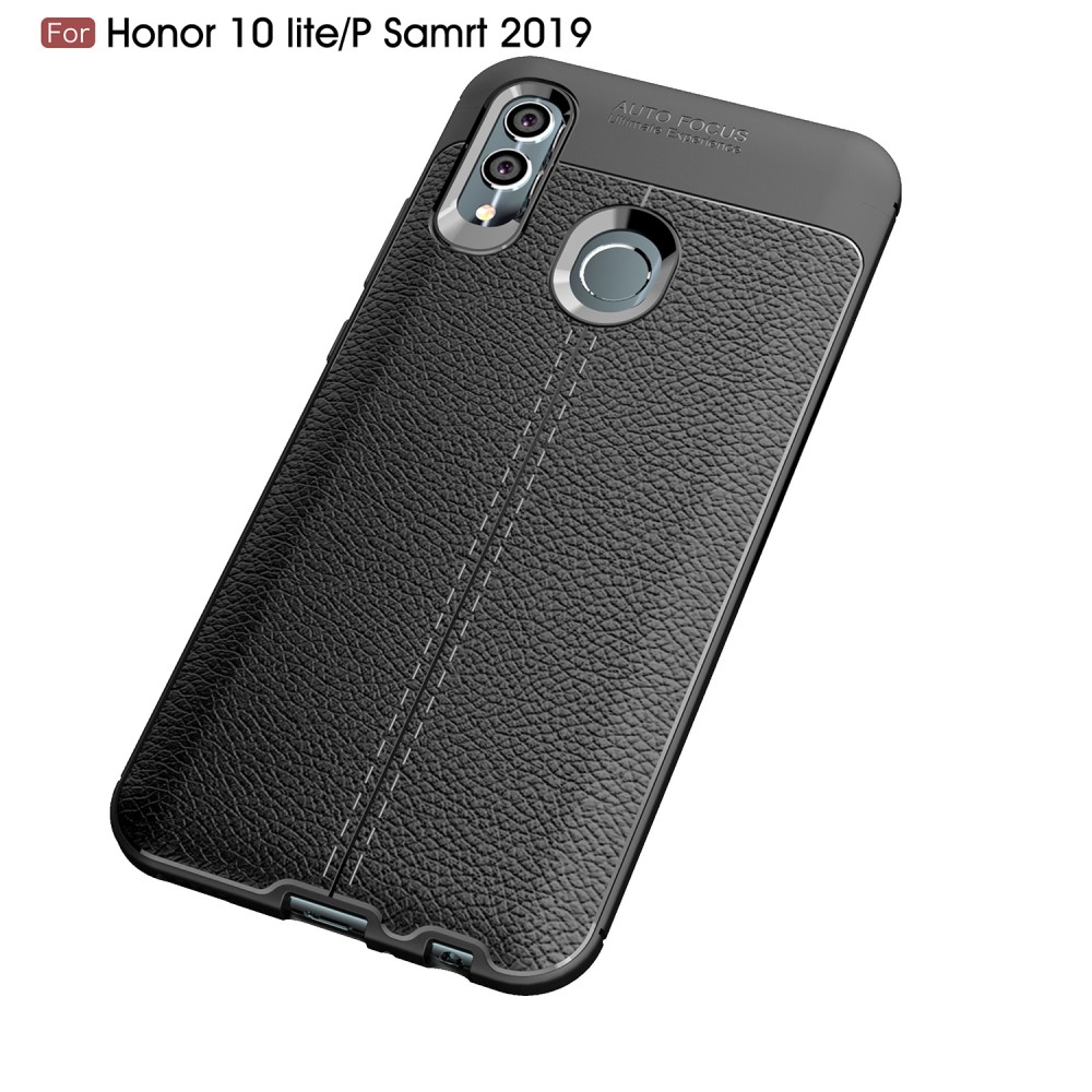  Huawei P Smart (2019) - Litchi läderskal - Svart