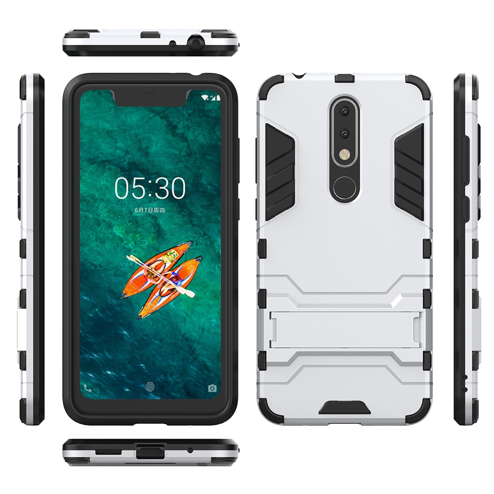  Nokia 5.1 Plus - Armour Skal - Silver