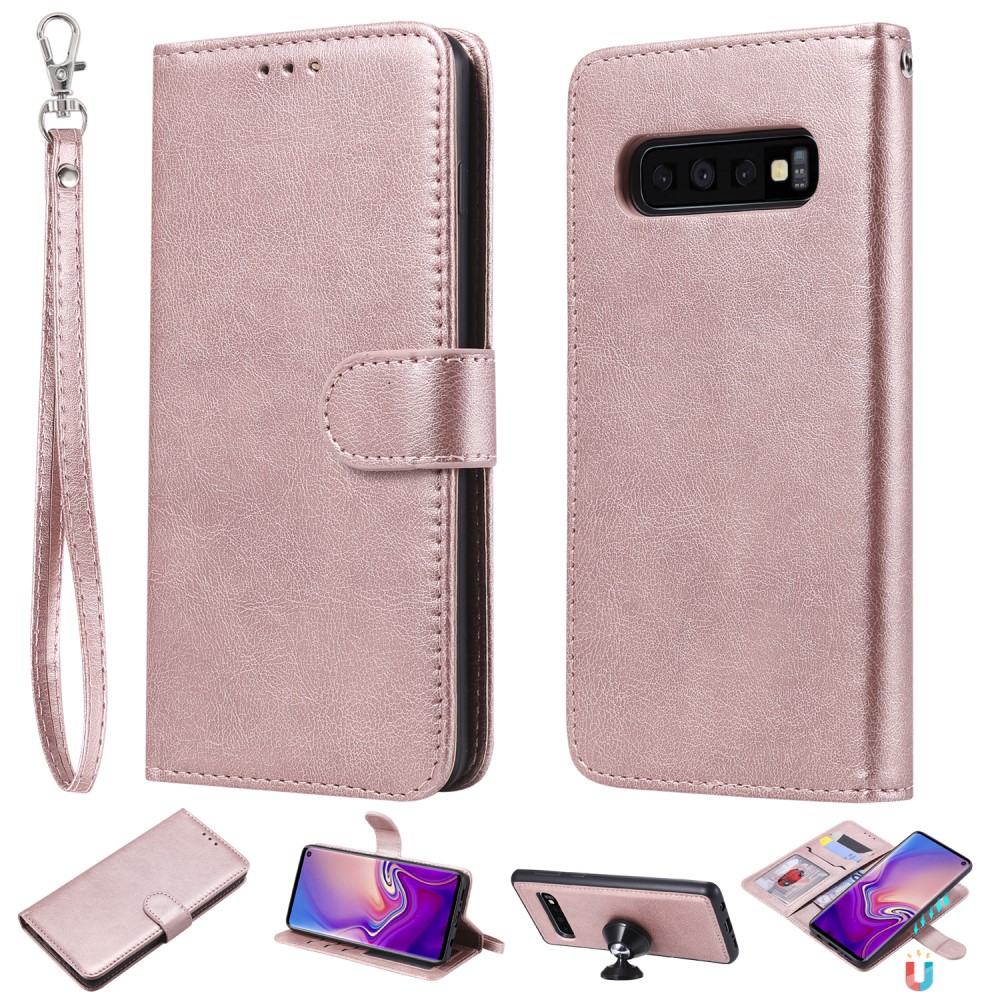  Samsung Galaxy S10 - Plånboksfodral/Magnet Skal - Roséguld