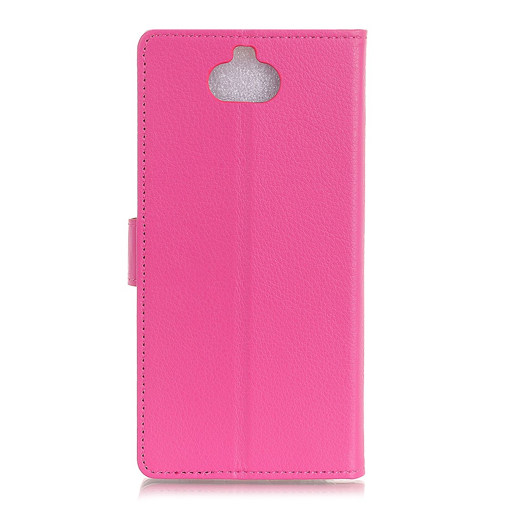  Sony Xperia 10 Plus - Plånboksfodral Litchi - Rosa