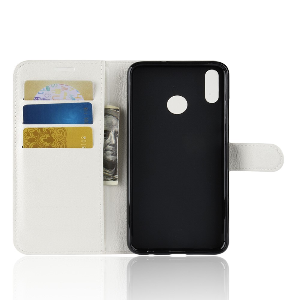  Huawei Honor 8X - Litchi Plånboksfodral - Vit