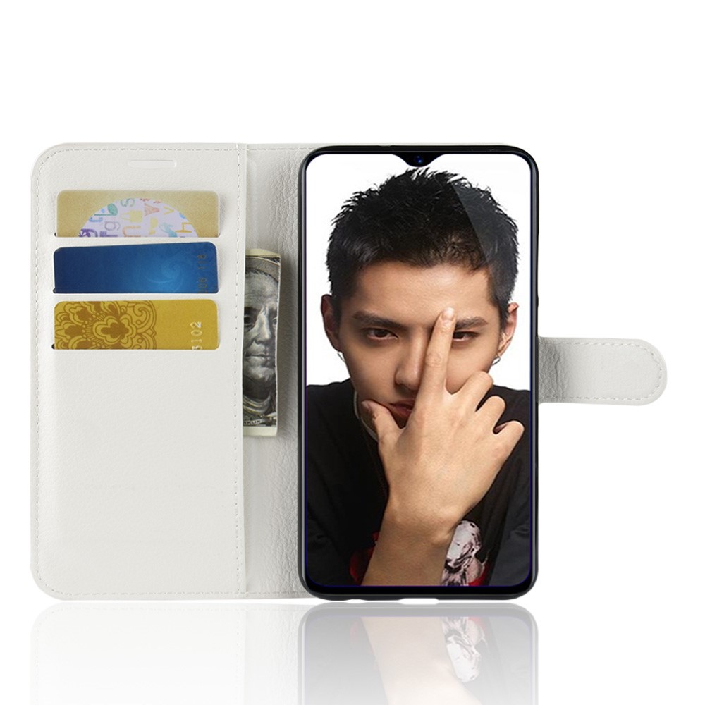  Huawei Honor 8X - Litchi Plånboksfodral - Vit