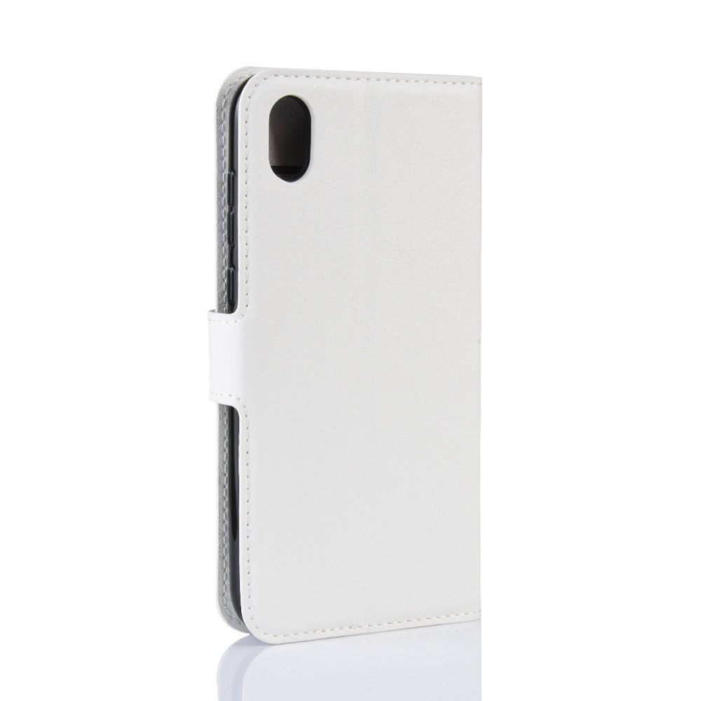  Huawei Y5 (2019) - Litchi Plånboksfodral - Vit