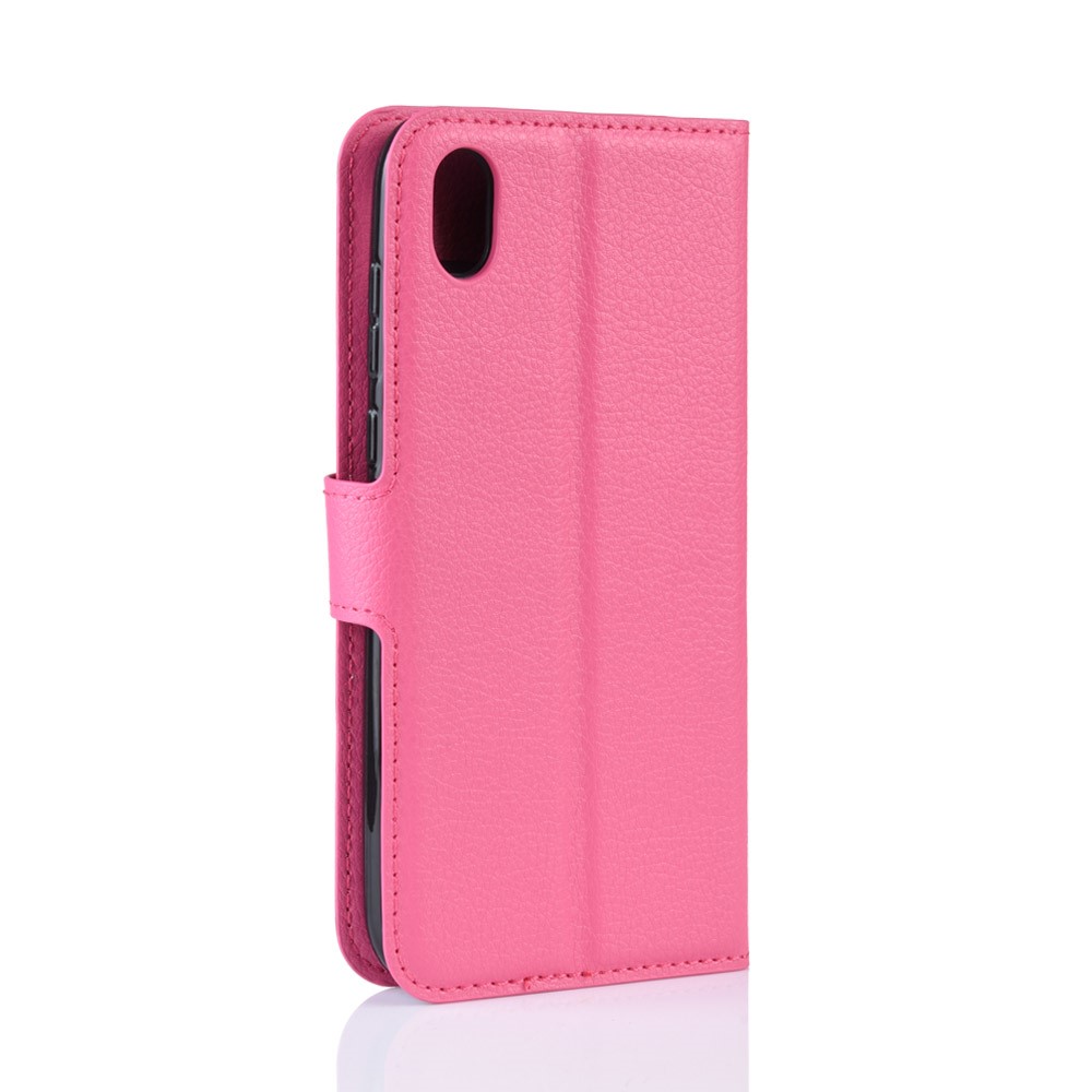  Huawei Y5 (2019) - Litchi Plånboksfodral - Rosa