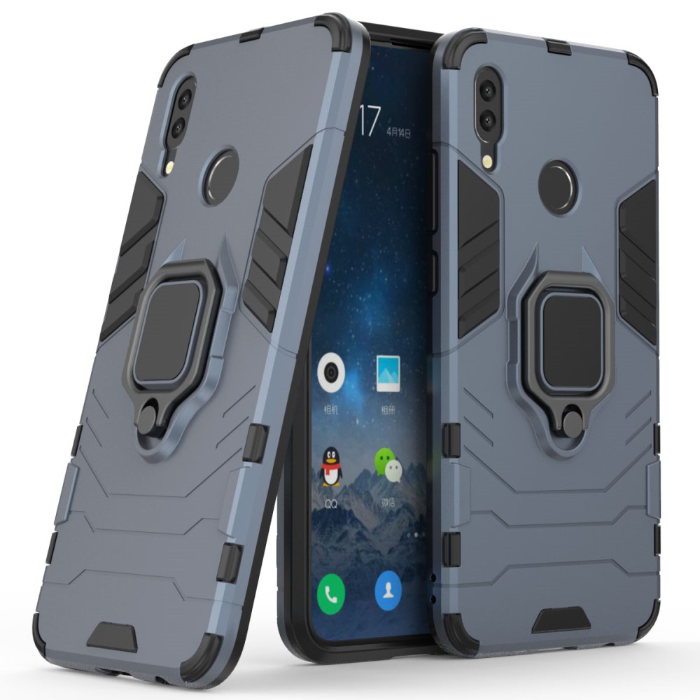  Huawei P Smart (2019) - Ring Skal - Funkar med magnethållare - Navy Blue