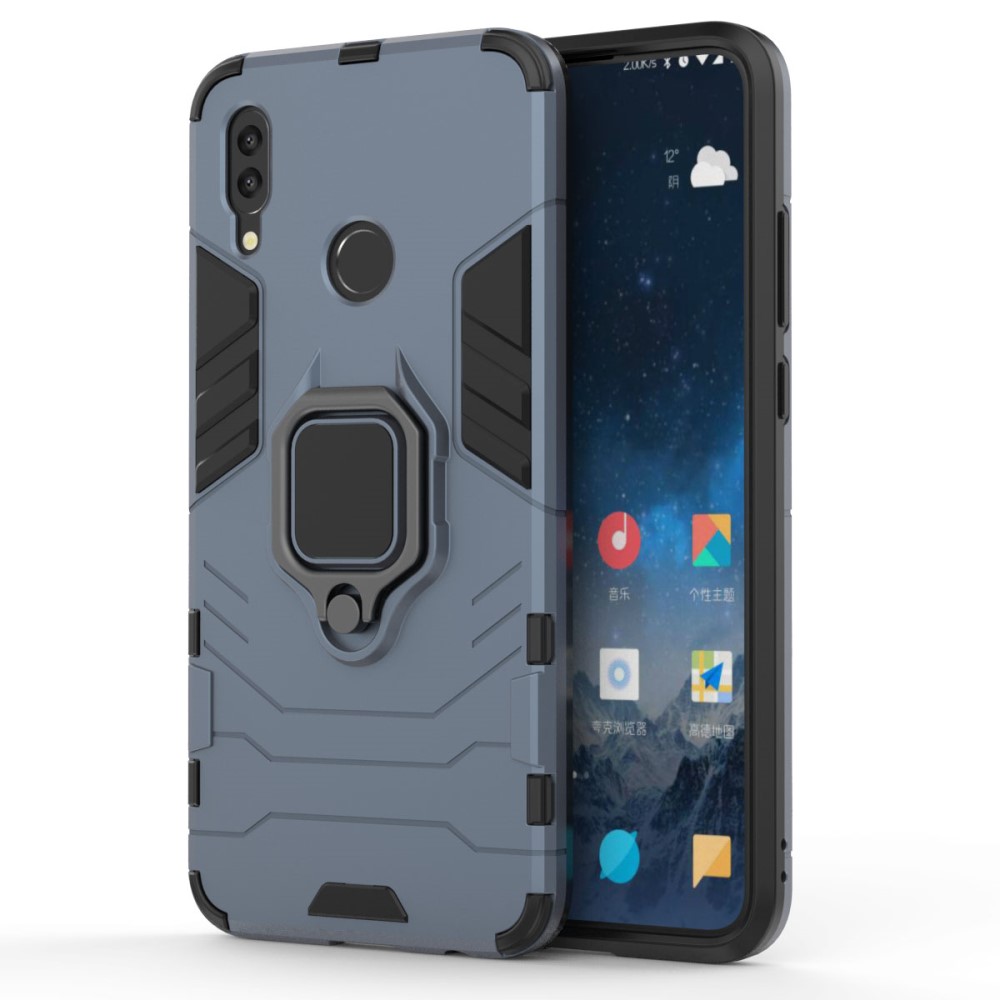  Huawei P Smart (2019) - Ring Skal - Funkar med magnethållare - Navy Blue
