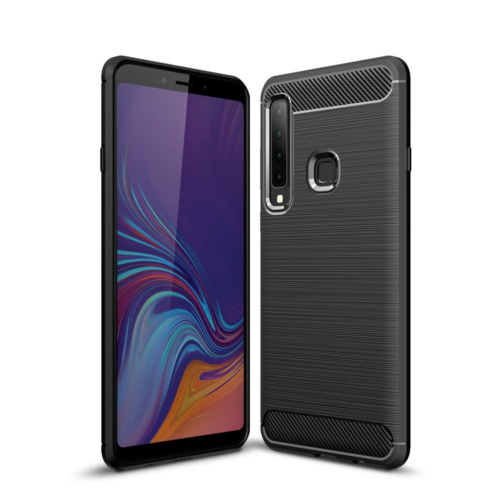  Samsung Galaxy A9 (2018) - Brushed TPU Skal - Svart