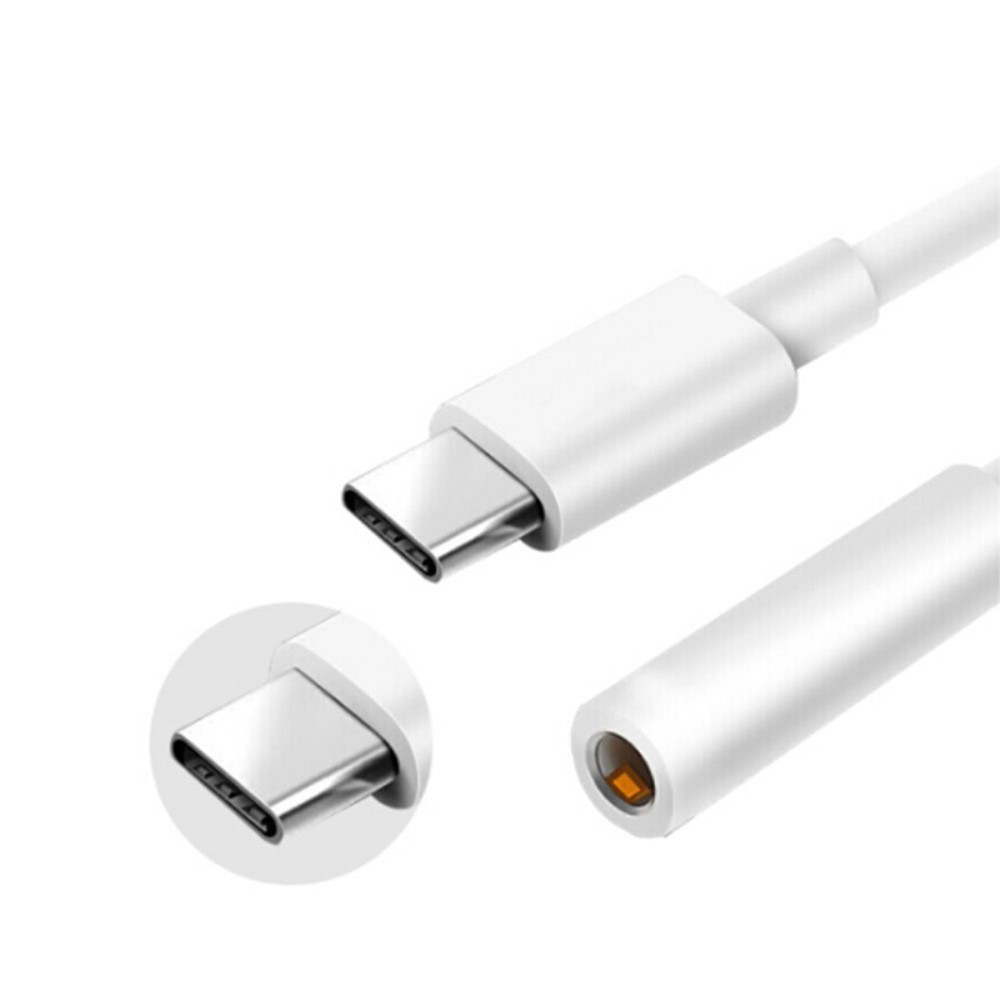 USB-C till AUX 3.5 mm adapter - Vit