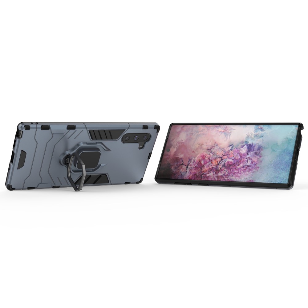  Samsung Galaxy Note 10 - Armour Ring Skal - Navy Blue