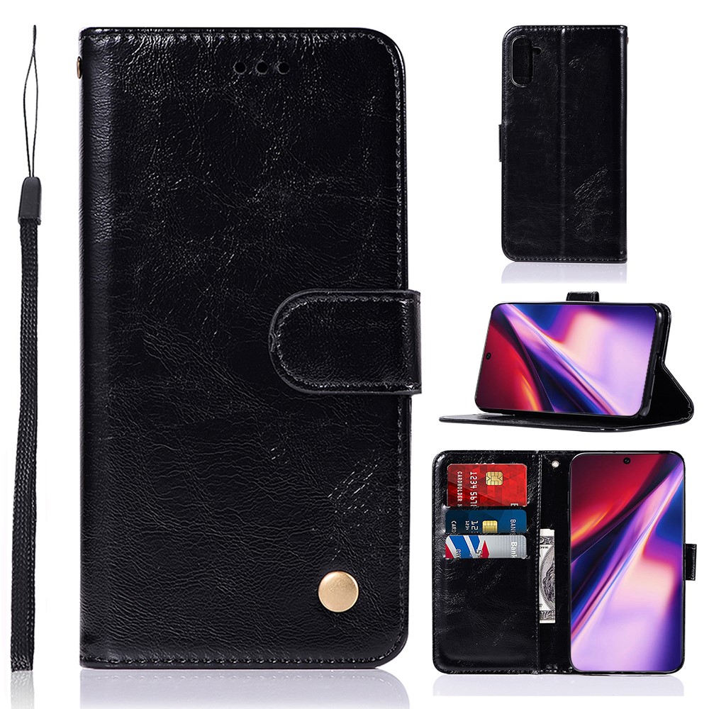  Samsung Galaxy Note 10 - Plånboksfodral Premium - Svart