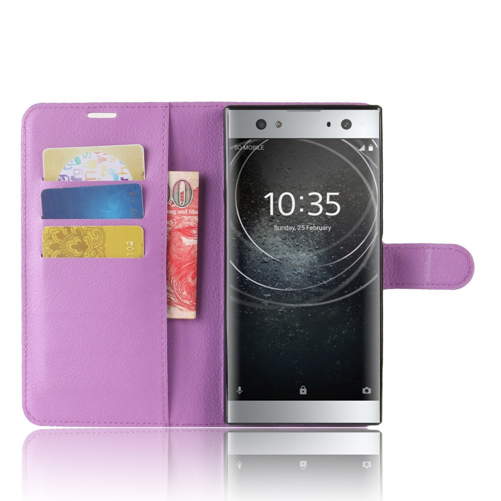  Sony Xperia XA2 Ultra - Litchi Plånboksfodral - Lila