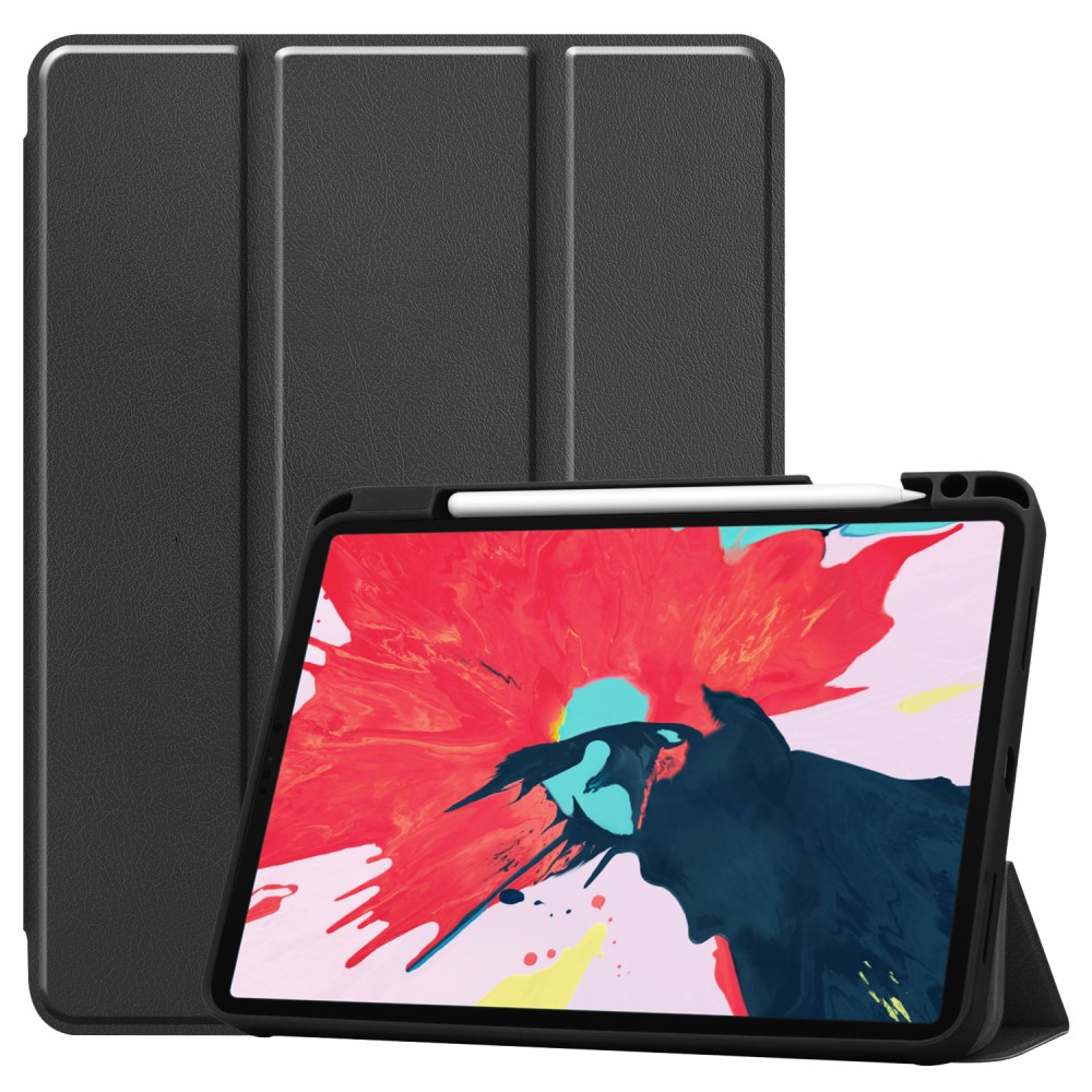  iPad Pro 11 (2018/2020) - Tri-Fold Fodral med Pennhållare - Svart