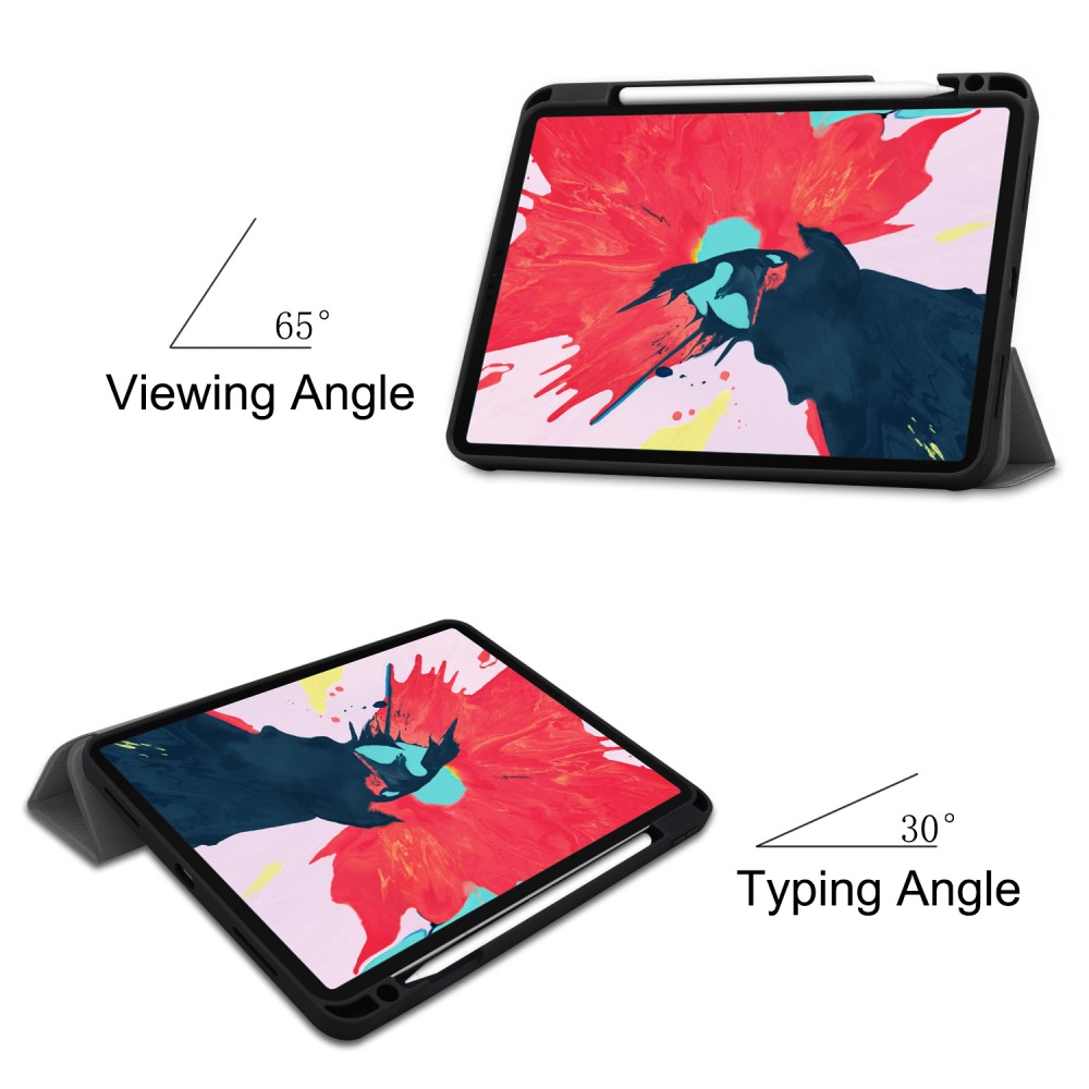  iPad Pro 11 (2018/2020) - Tri-Fold Fodral med Pennhållare - Grå
