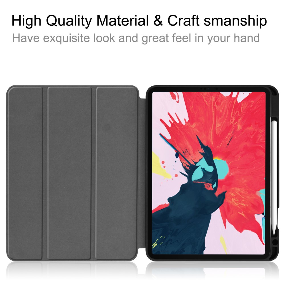  iPad Pro 11 (2018/2020) - Tri-Fold Fodral med Pennhållare - Roséguld