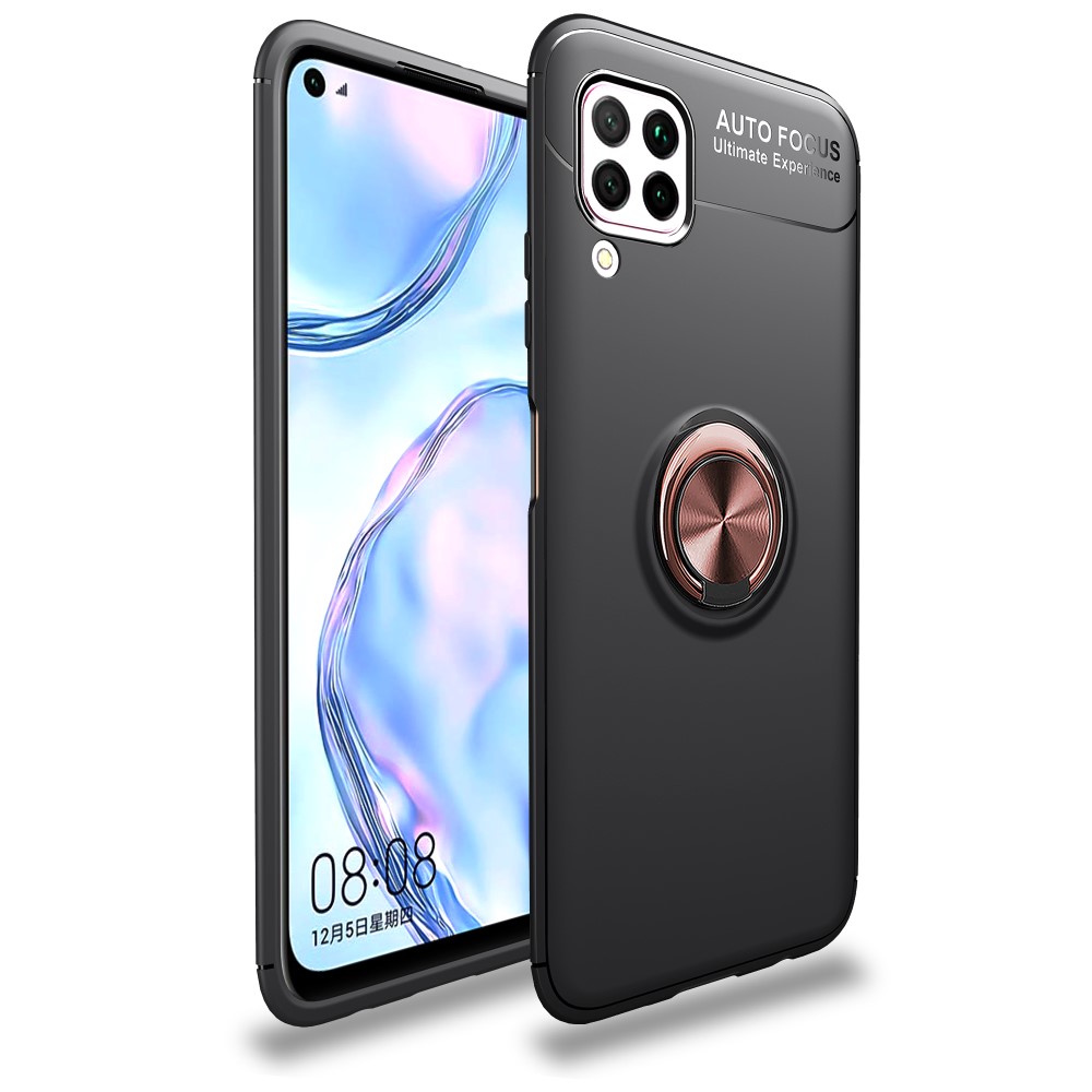  Huawei P40 Lite - Kickstand Ringskal - Svart/Rosé