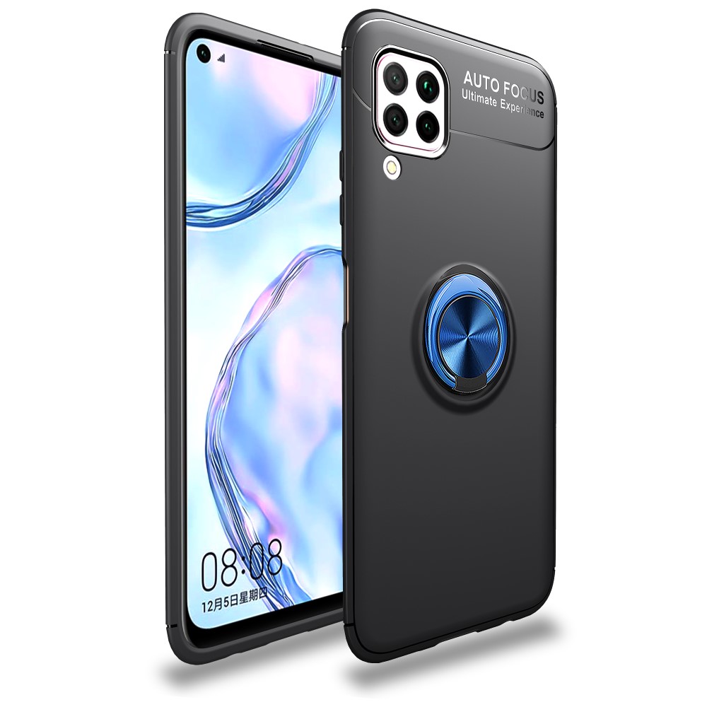  Huawei P40 Lite - Kickstand Ringskal - Svart/Blå