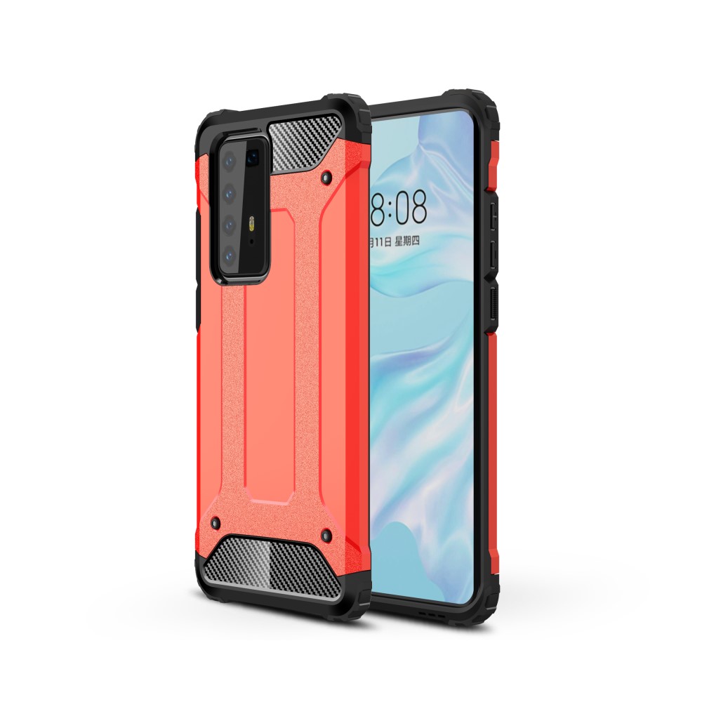  Huawei P40 Pro - Hybrid Armor Skal - Röd