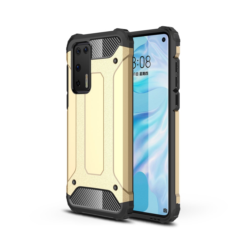  Huawei P40 - Hybrid Armor Skal - Guld