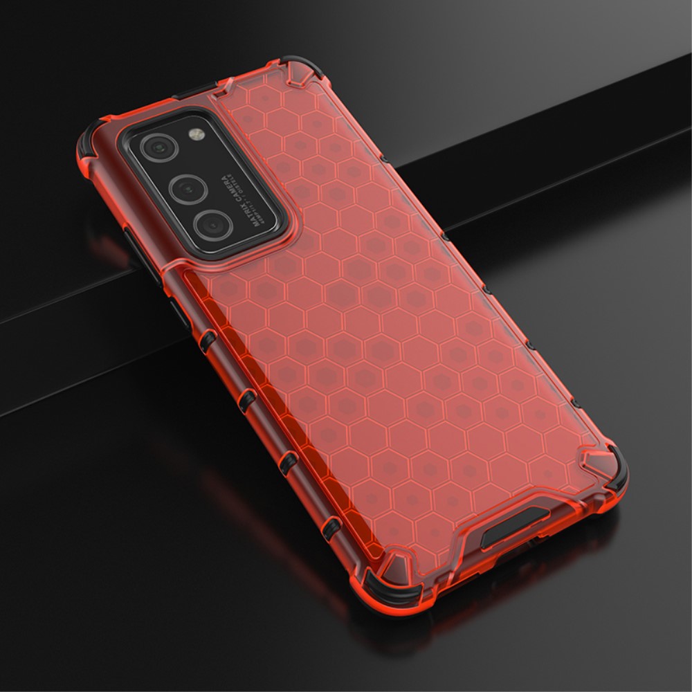  Huawei P40 Pro - Armor Honeycomb Textur - Röd