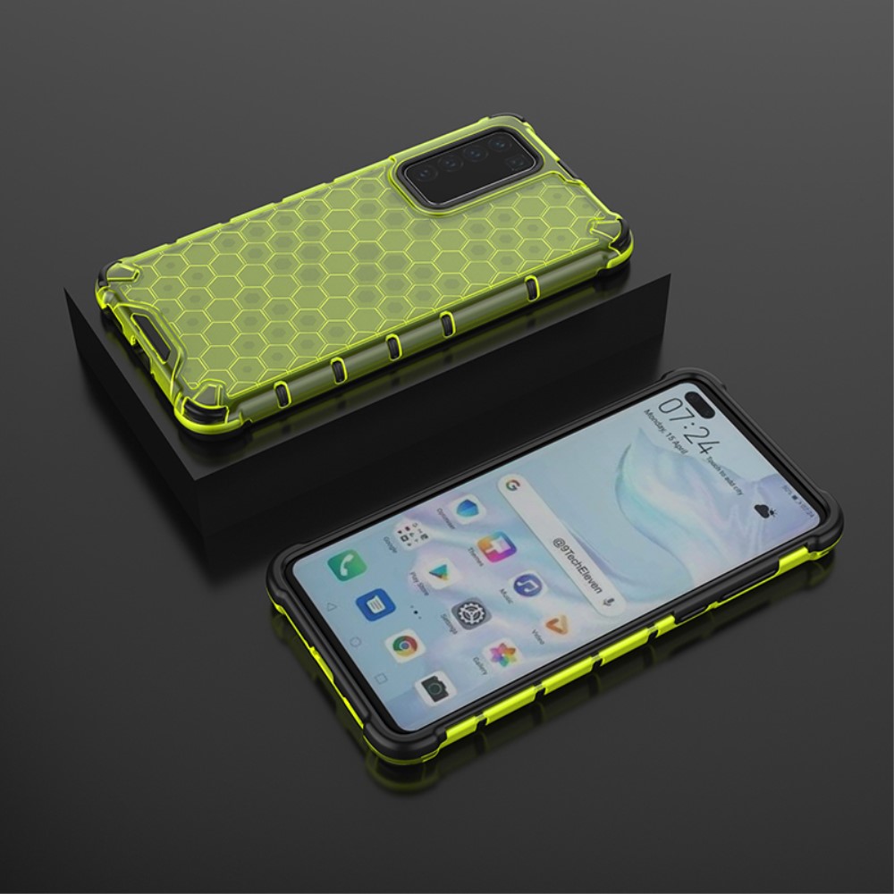  Huawei P40 - Armor Honeycomb Textur - Grön