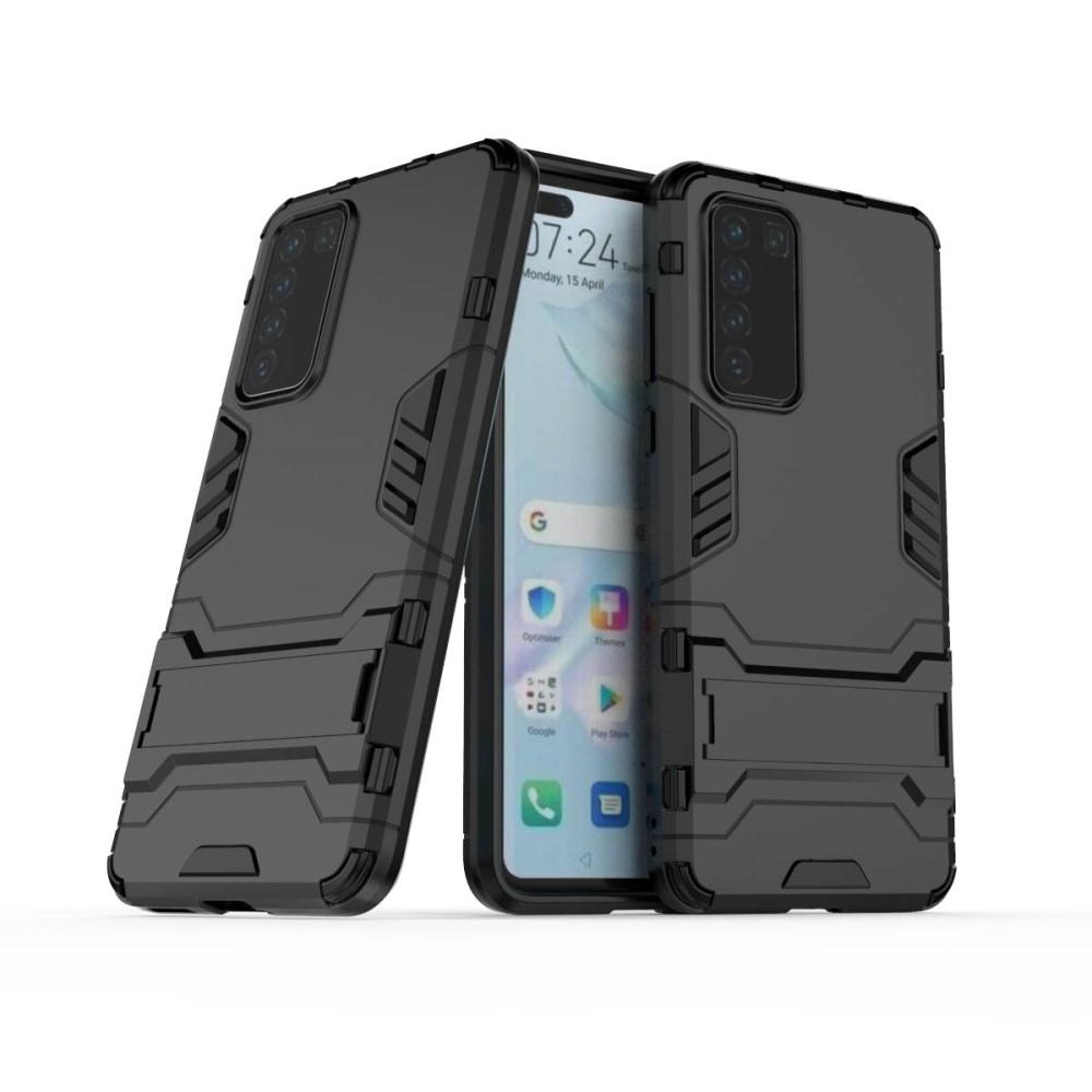  Huawei P40 - Hybrid Skal med Kickstand - Svart
