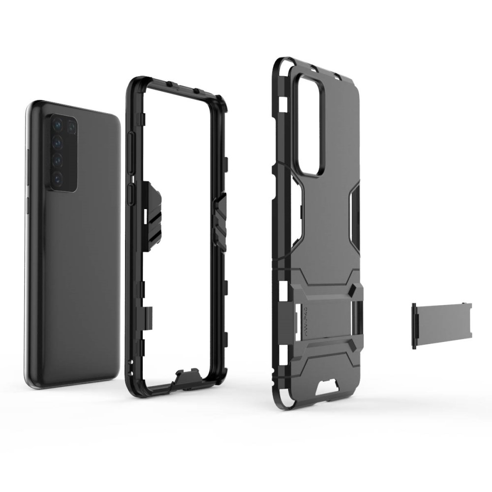 Huawei P40 - Hybrid Skal med Kickstand - Svart