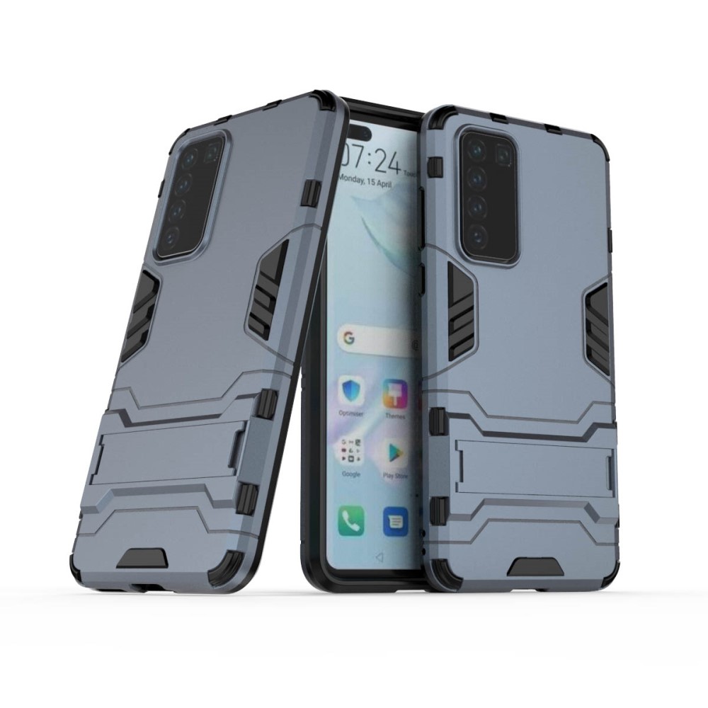  Huawei P40 - Hybrid Skal med Kickstand - Navy Blue