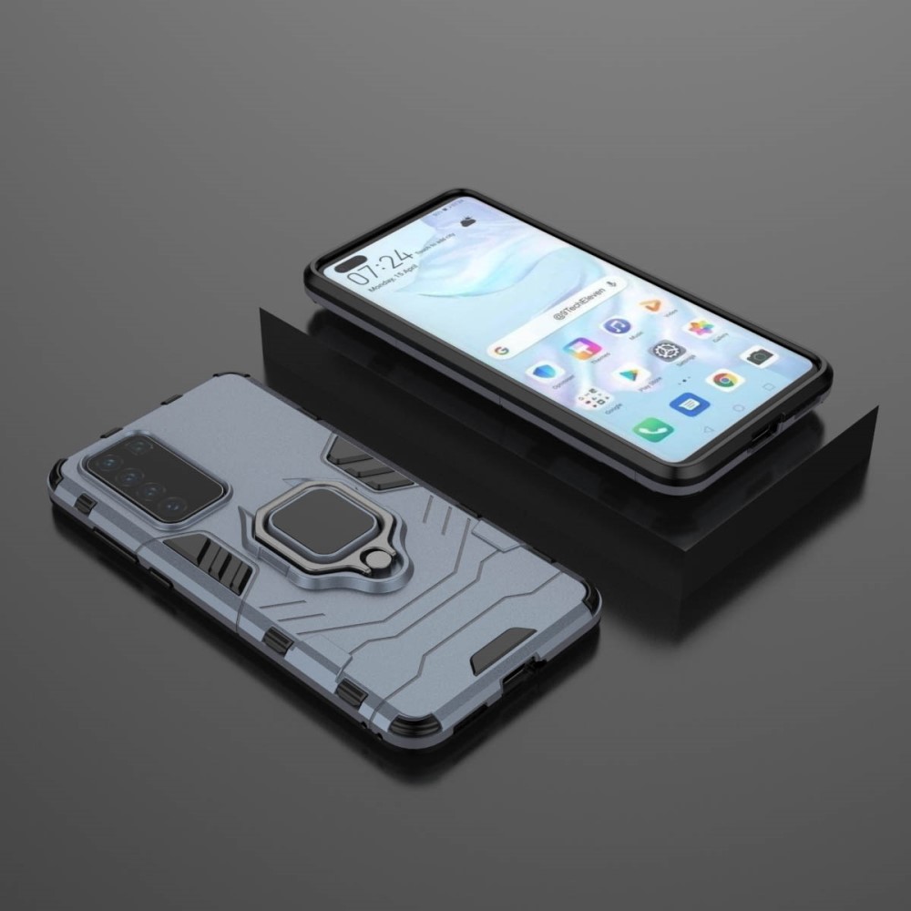  Huawei P40 - Hybrid Ring Skal - Navy Blue