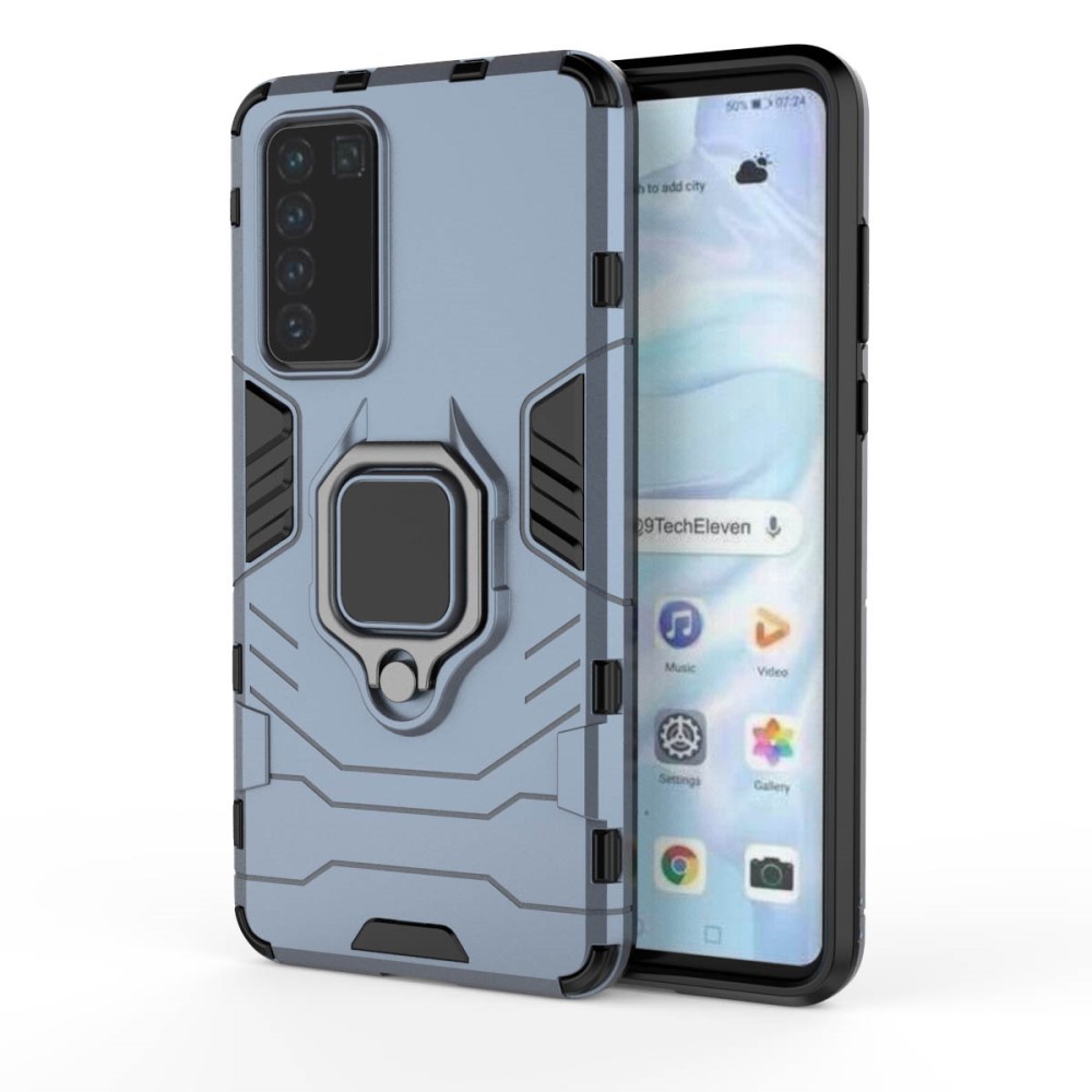  Huawei P40 - Hybrid Ring Skal - Navy Blue