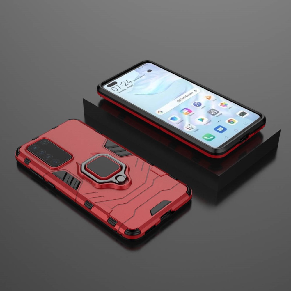  Huawei P40 - Hybrid Ring Skal - Röd