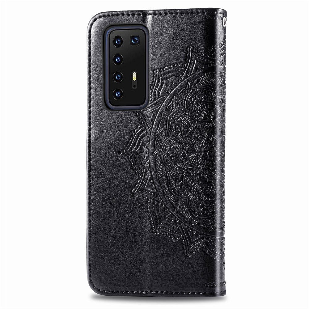  Huawei P40 Pro - Mandala Plånboksfodral - Svart