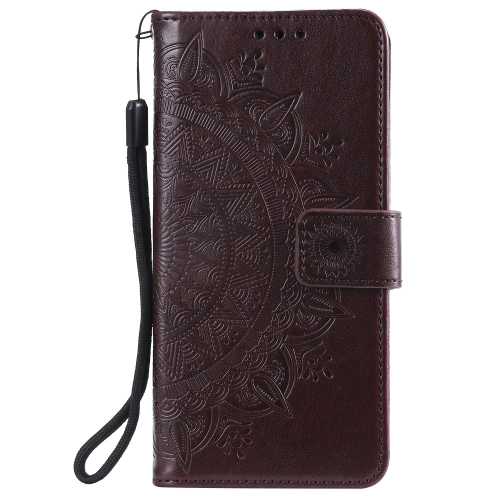  Huawei P40 - Mandala Plånboksfodral - Mörk Brun
