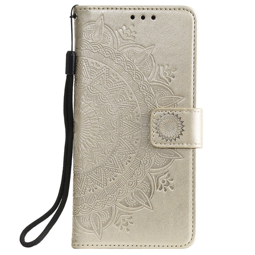  Huawei P40 - Mandala Plånboksfodral - Guld