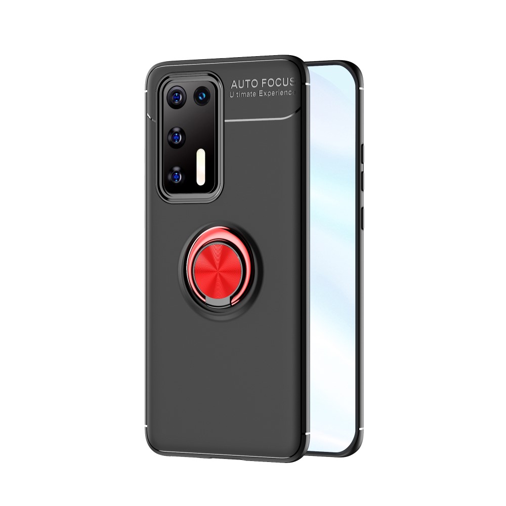  Huawei P40 - Ring Skal - Svart/Röd