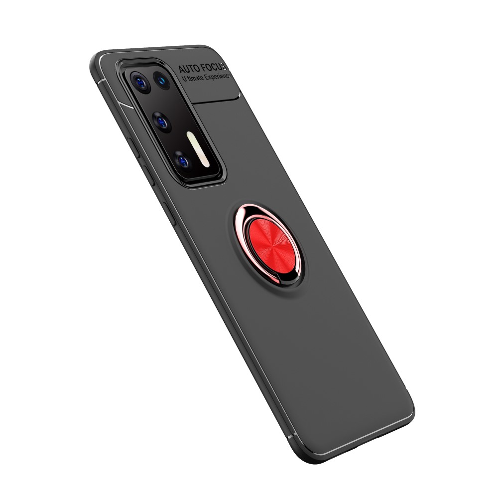  Huawei P40 - Ring Skal - Svart/Röd