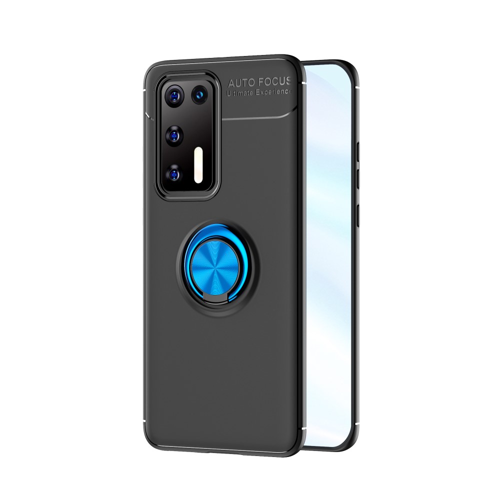  Huawei P40 - Ring Skal - Svart/Blå