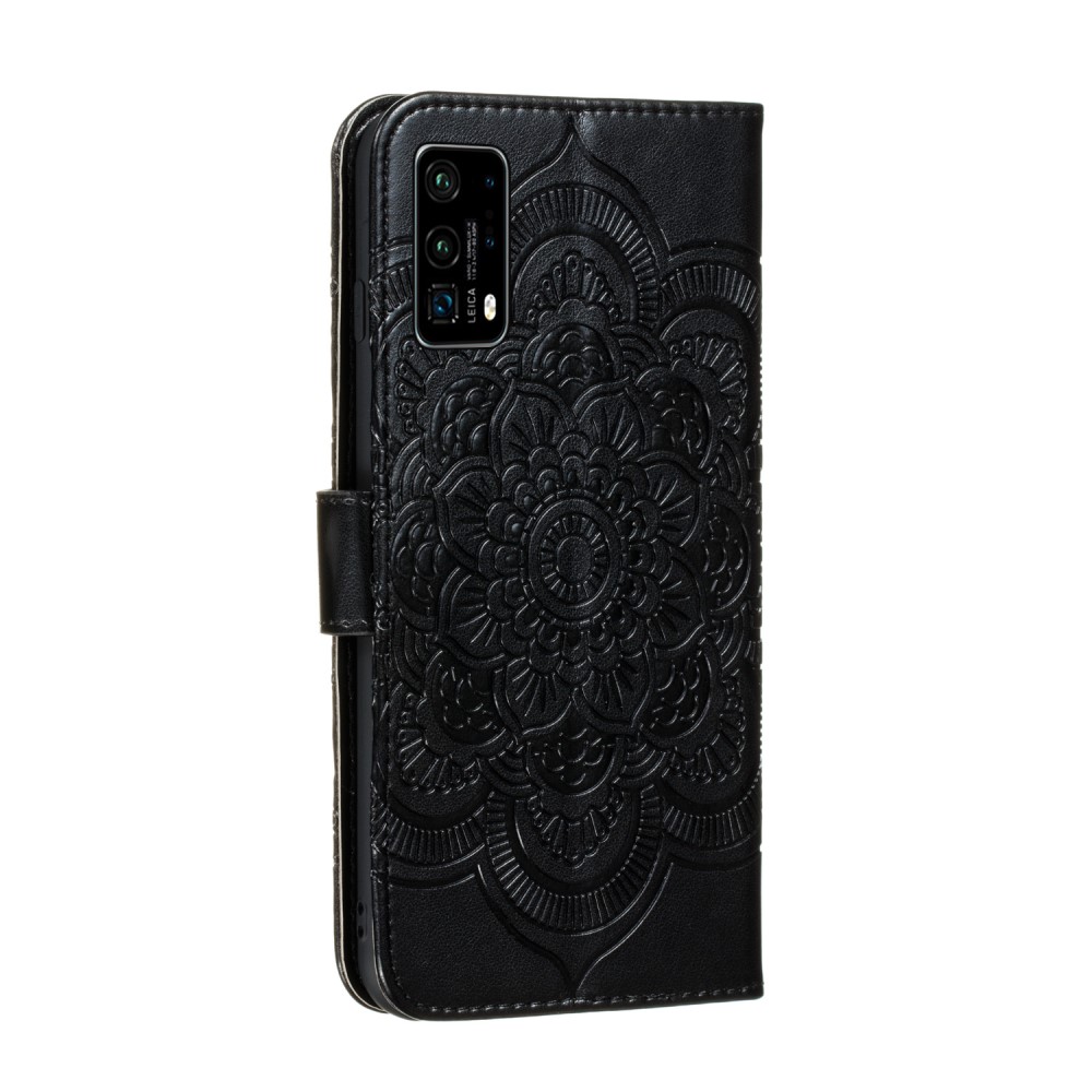  Huawei P40 - Mandala Plånboksfodral - Svart