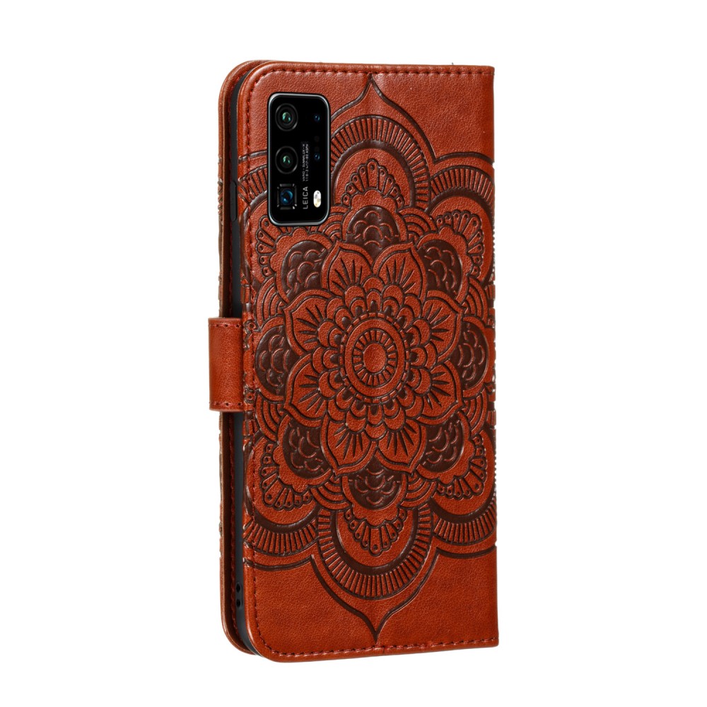  Huawei P40 - Mandala Plånboksfodral - Brun