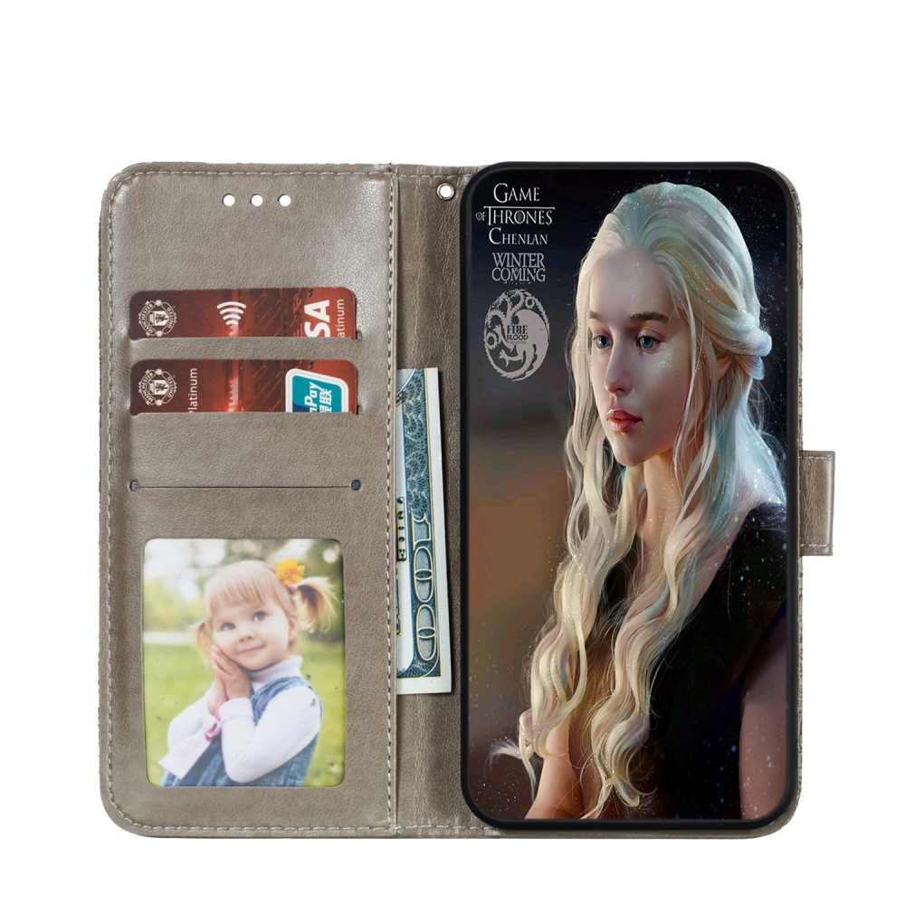  Huawei P40 Pro - Blommigt Mönster - Grå