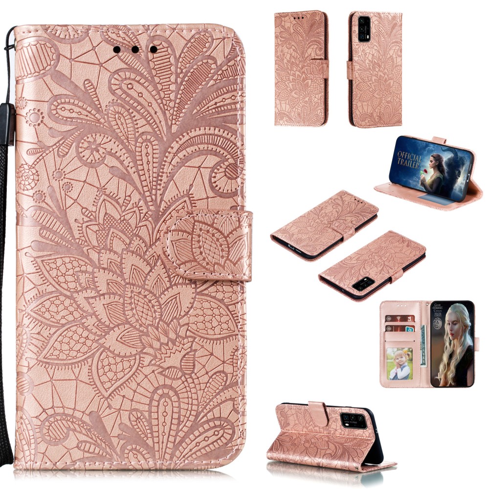  Huawei P40 - Blommigt Mönster - Roséguld