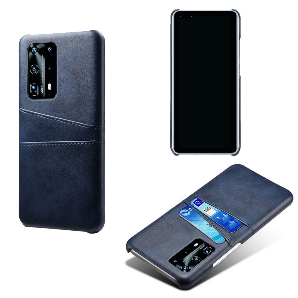  Huawei P40 - Skal med Kortfack - Mörk Blå