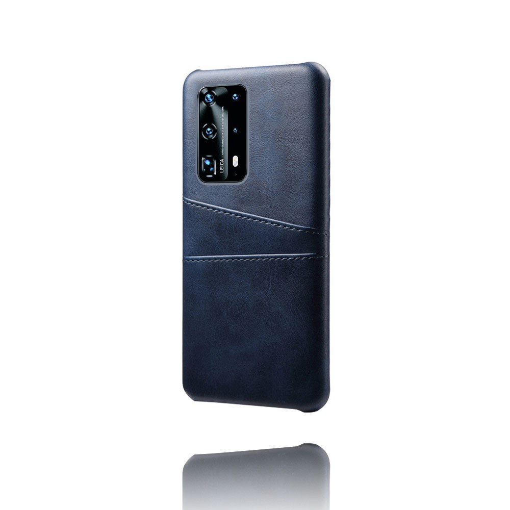  Huawei P40 - Skal med Kortfack - Mörk Blå