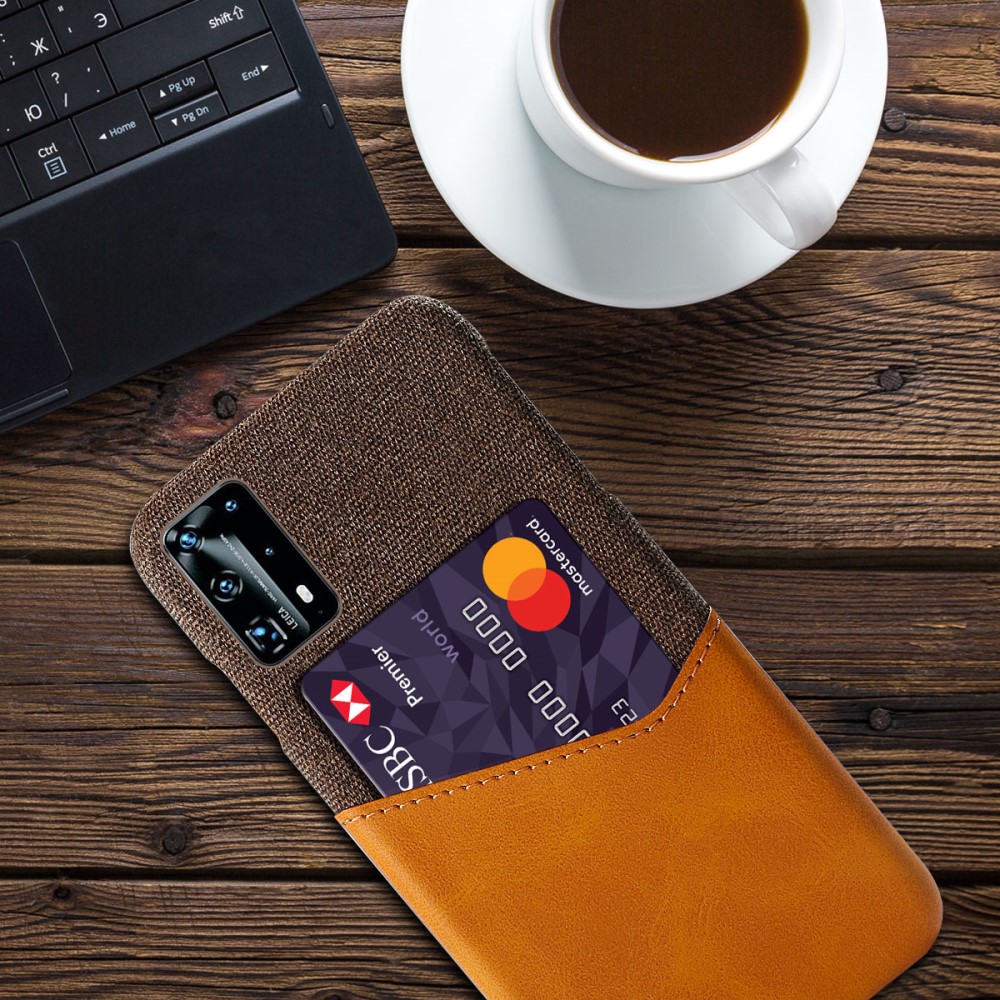  Huawei P40 - Skal med plats för kort - Brun