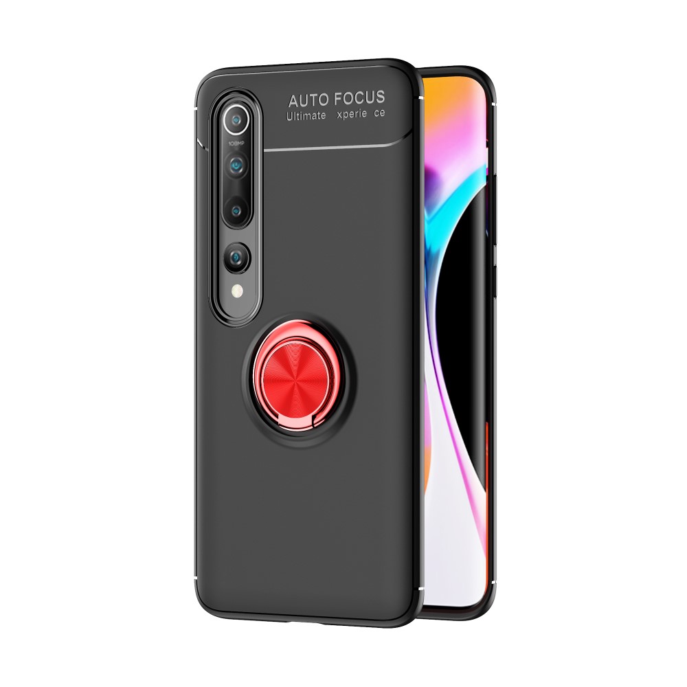  Xiaomi Mi 10 / 10 Pro - Ring Skal - Svart/Röd